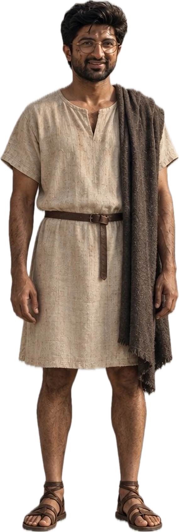 Ronnie in first-century Roman costume for The Witness: Pompeii